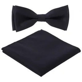 Papillon Henk ter Horst con fazzoletto da taschino Blu scuro