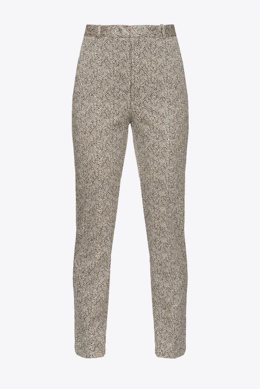 PINKO Pantalone slim disegno spigato