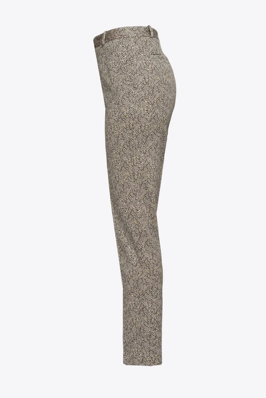PINKO Pantalone slim disegno spigato
