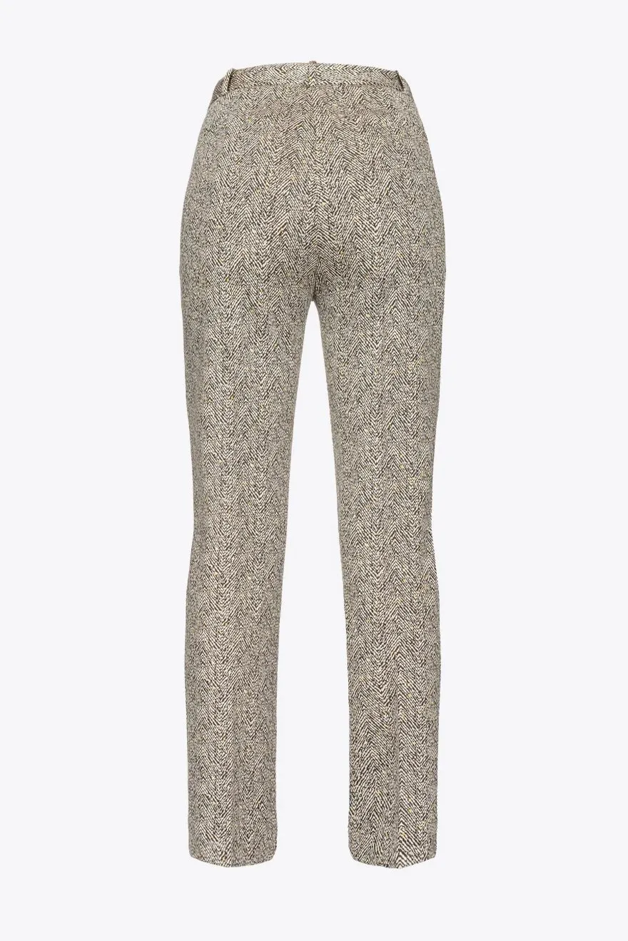 PINKO Pantalone slim disegno spigato
