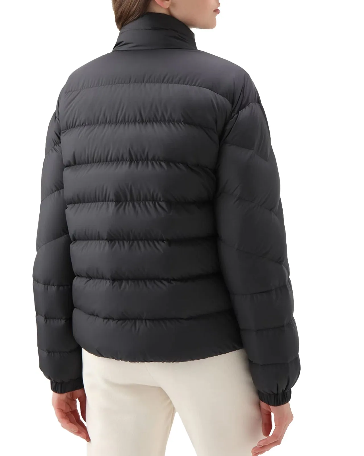 Piumino Ellis microfibra nero