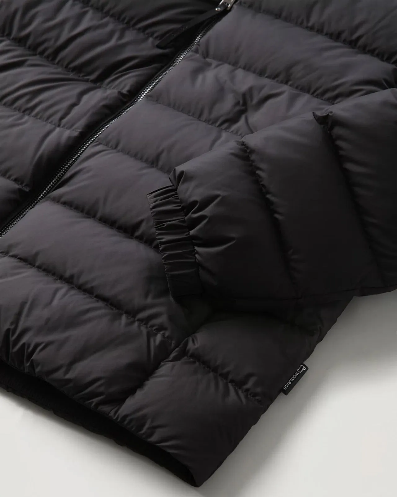 Piumino Ellis microfibra nero