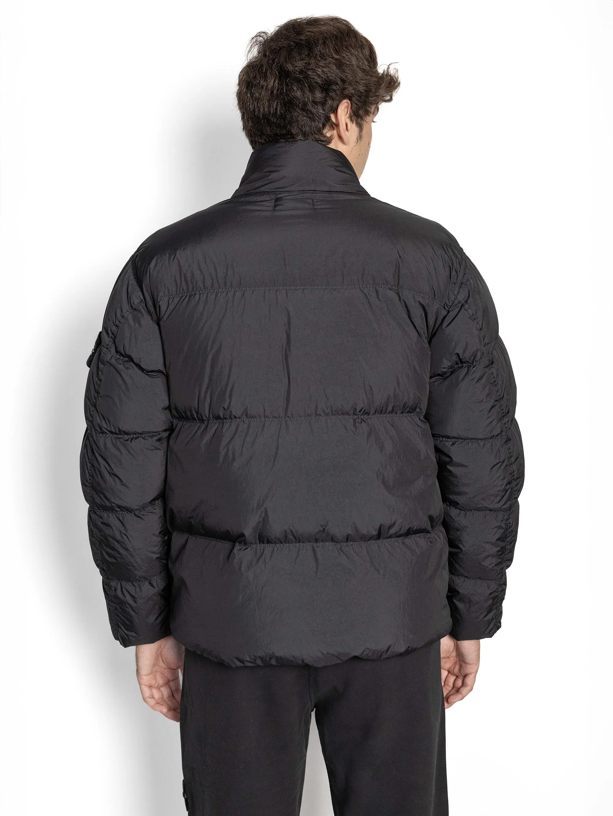 Piumino in Nylon Crinkle Reps Nero
