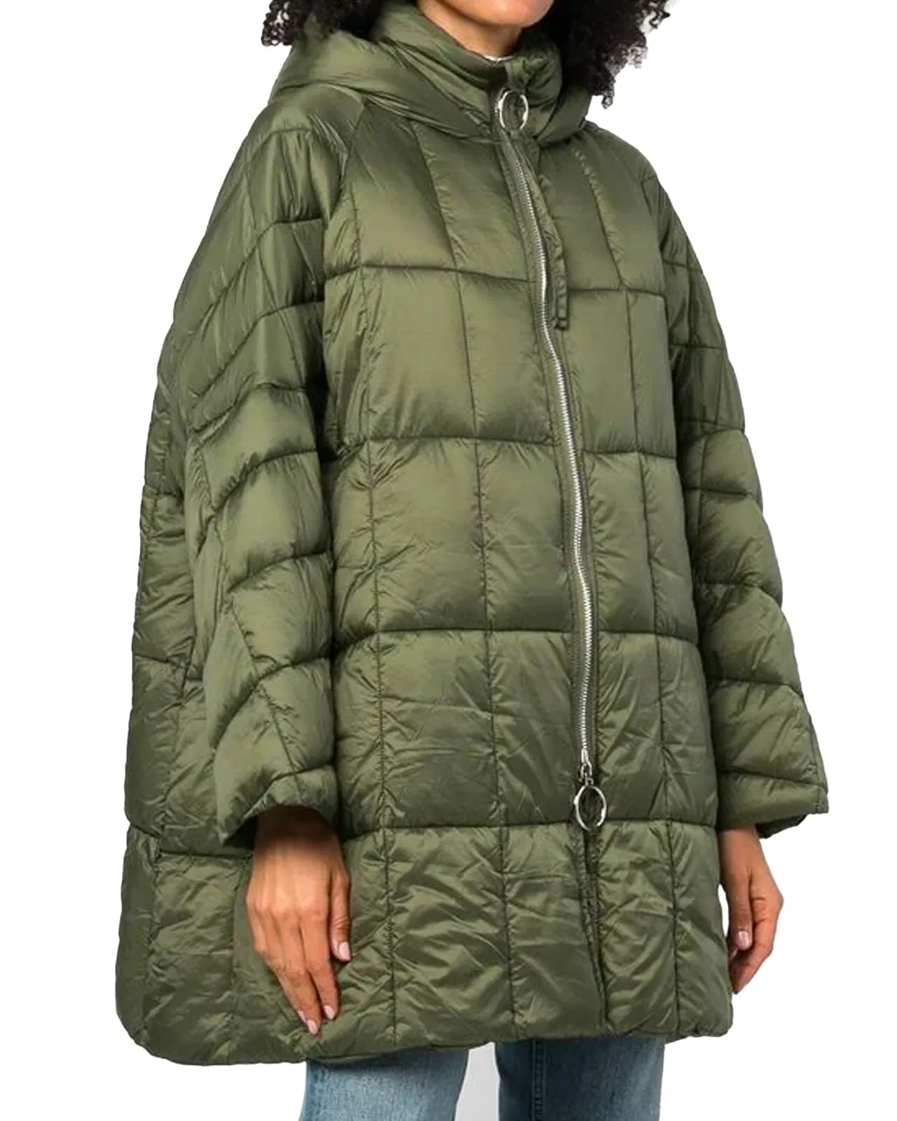 Piumino Luann trapuntato loden