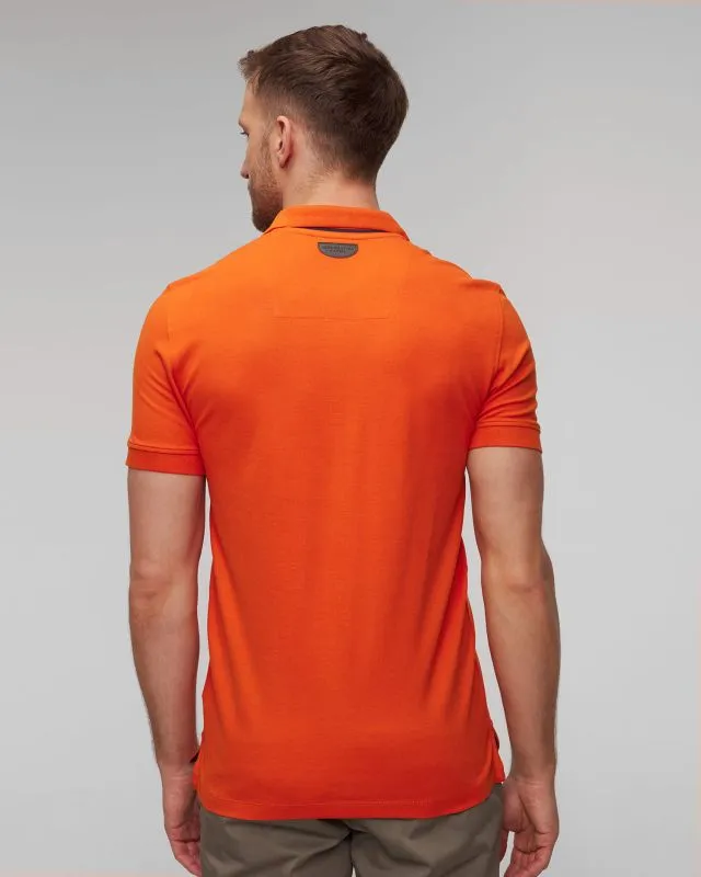 Polo arancione da uomo Aeronautica Militare