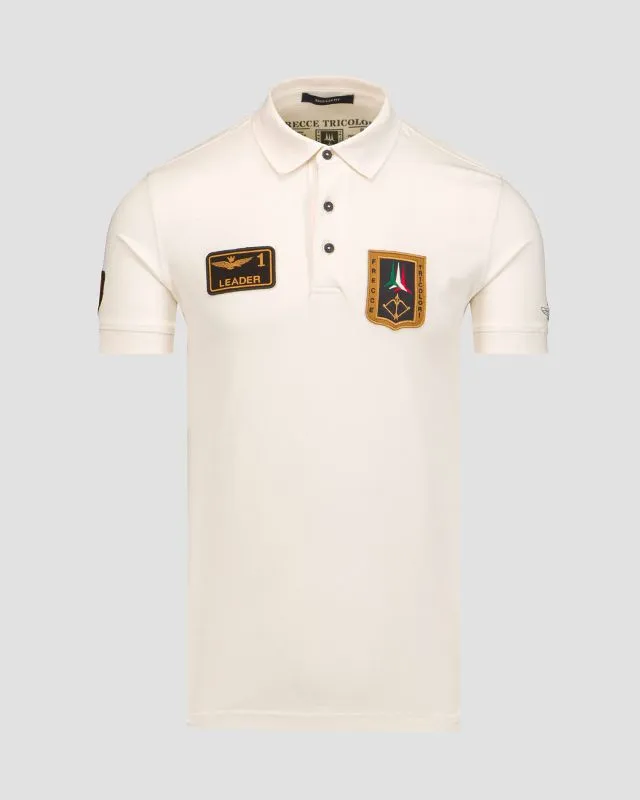 Polo bianca da uomo Aeronautica Militare