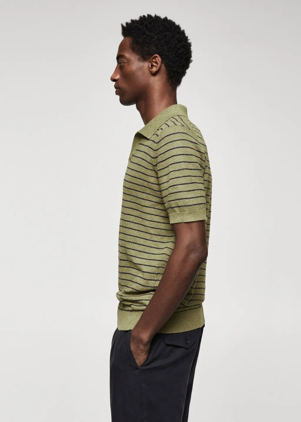 Polo maglia sottile righe