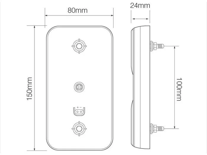 ProPlus fanale posteriore LED 4 funzioni