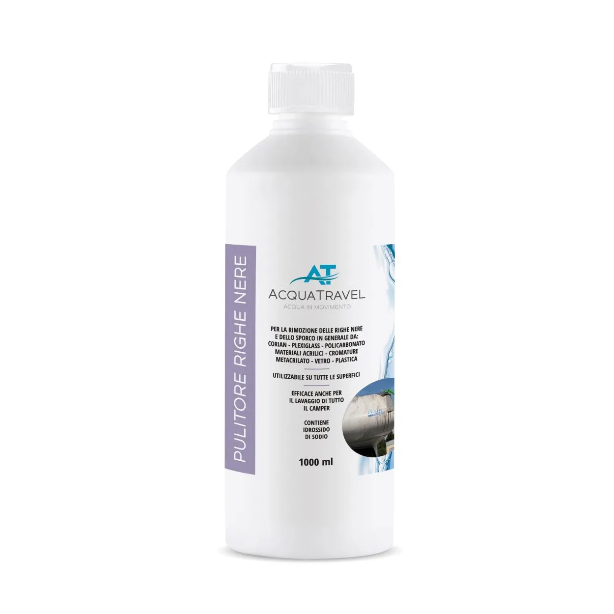 Pulitore detergente elima Righe Nere per Camper  Caravan e Barche Aquatravel