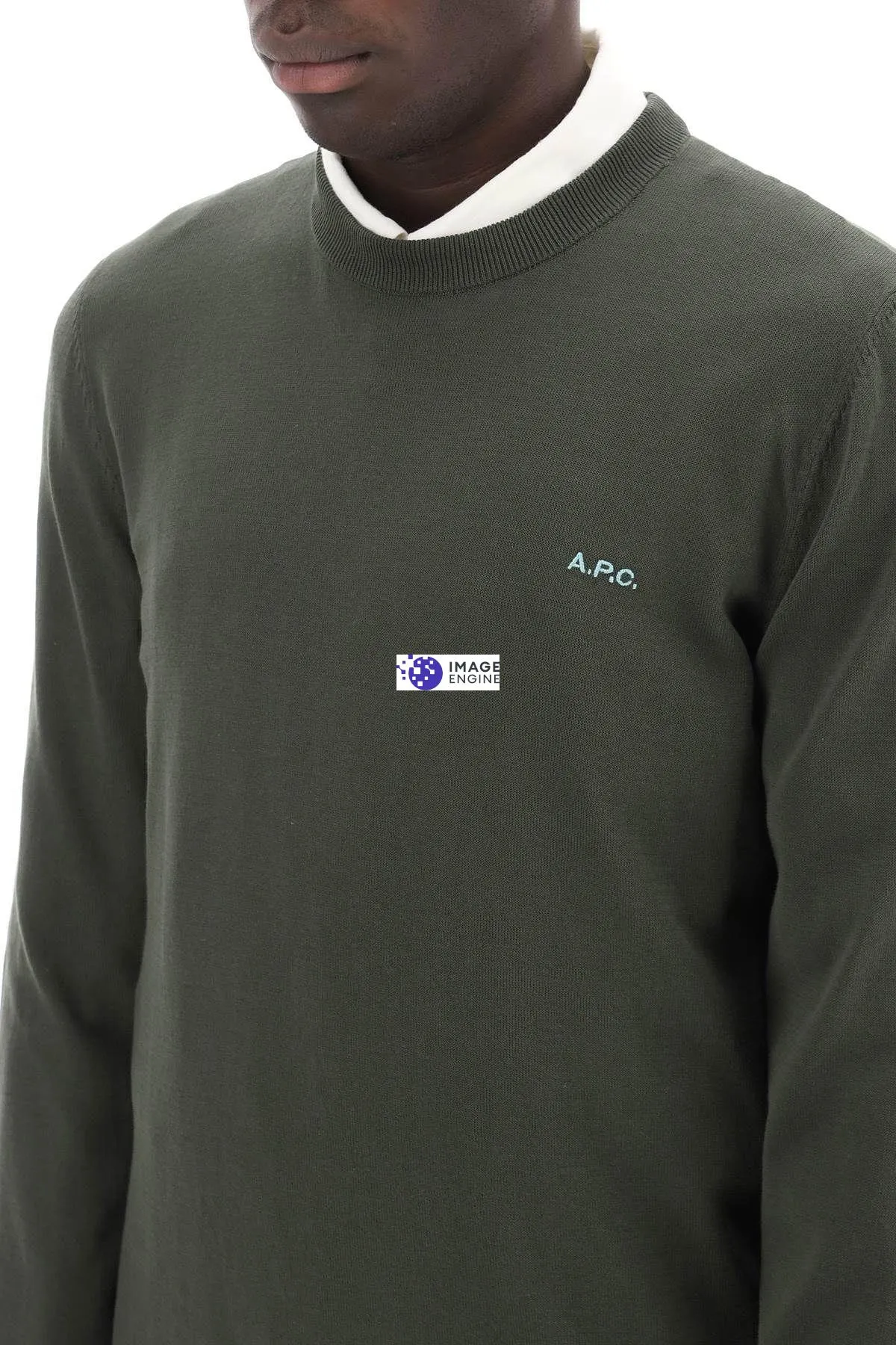 Pullover girocollo in cotone Mayeul