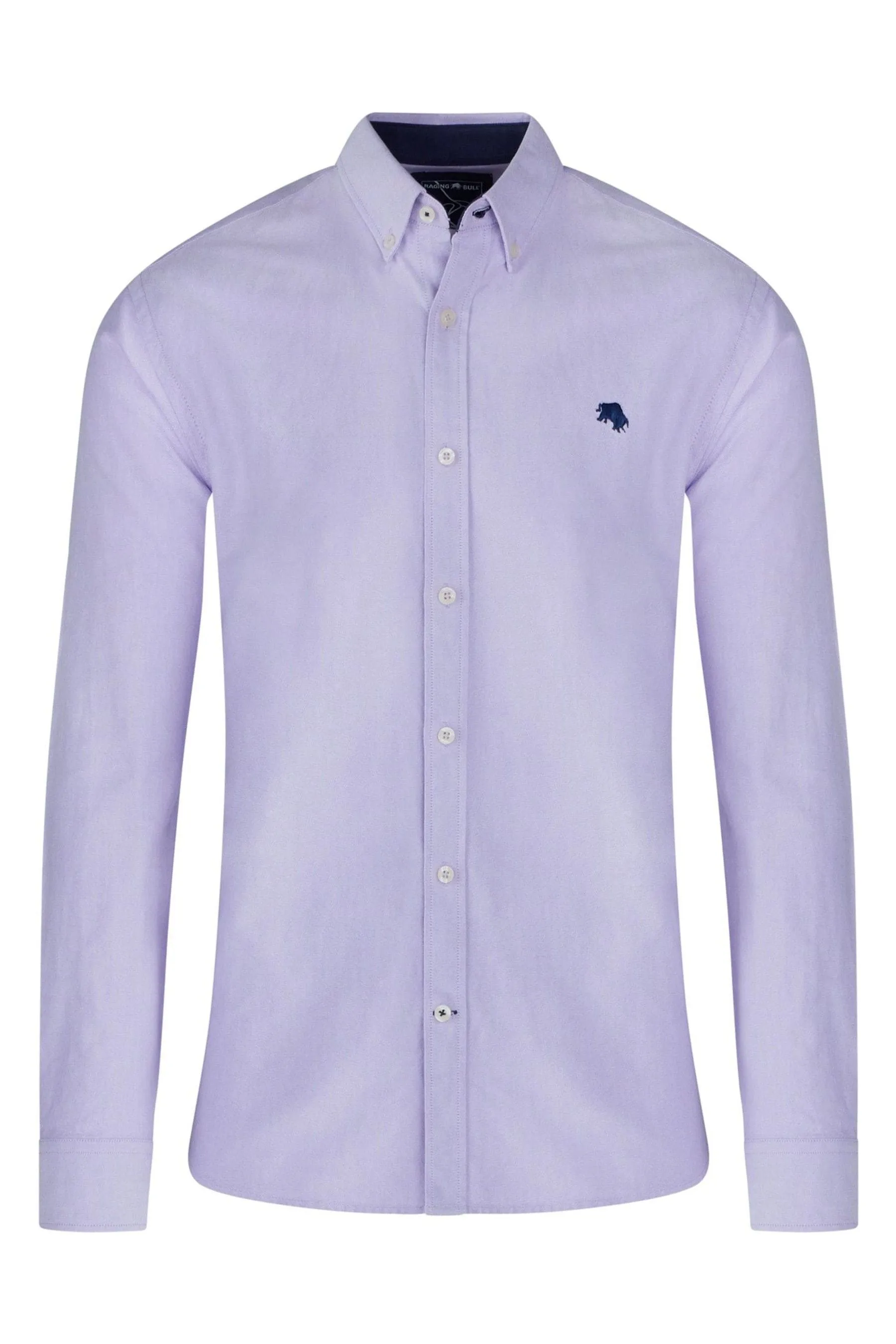 Raging Bull Viola - Camicia classica con Manica lunga Oxford