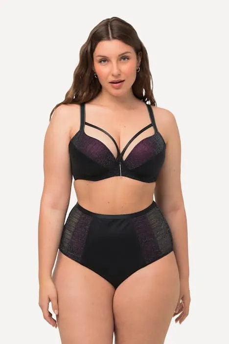 Reggiseno con Glitter e Nastri: Lusso e Sostegno con Ferretto