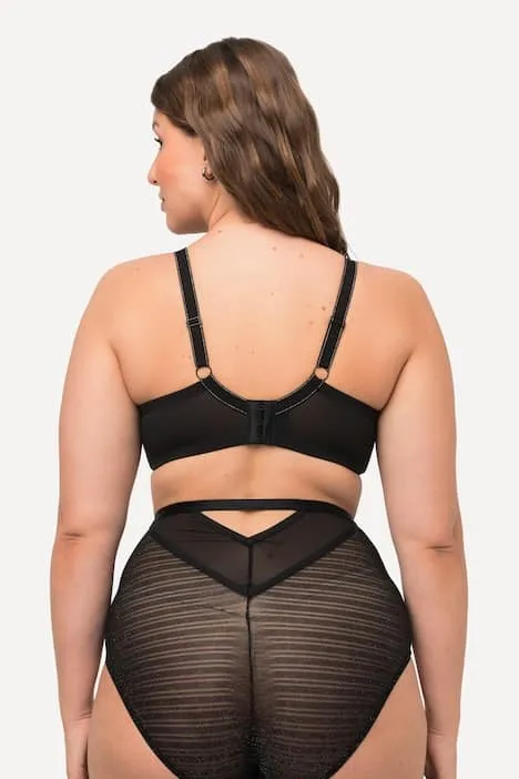 Reggiseno con Glitter e Nastri: Lusso e Sostegno con Ferretto