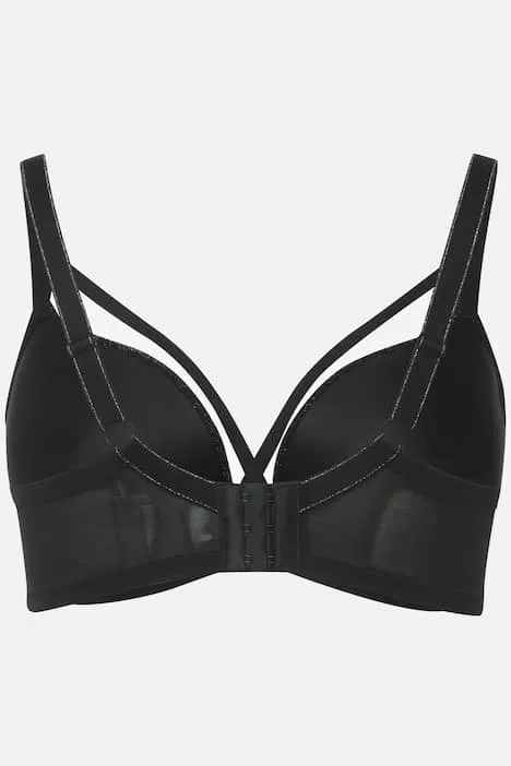 Reggiseno con Glitter e Nastri: Lusso e Sostegno con Ferretto