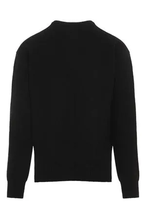 RICK OWENS Abbigliamento,Maglieria Maglione in lana vergine nera 