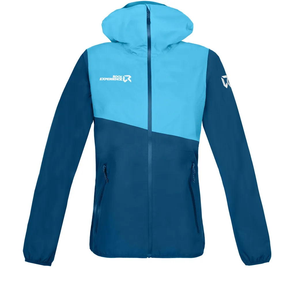 Rock Experience Great Roof Woman Jacket Moroccan Blue - Giacca Donna Antipioggia