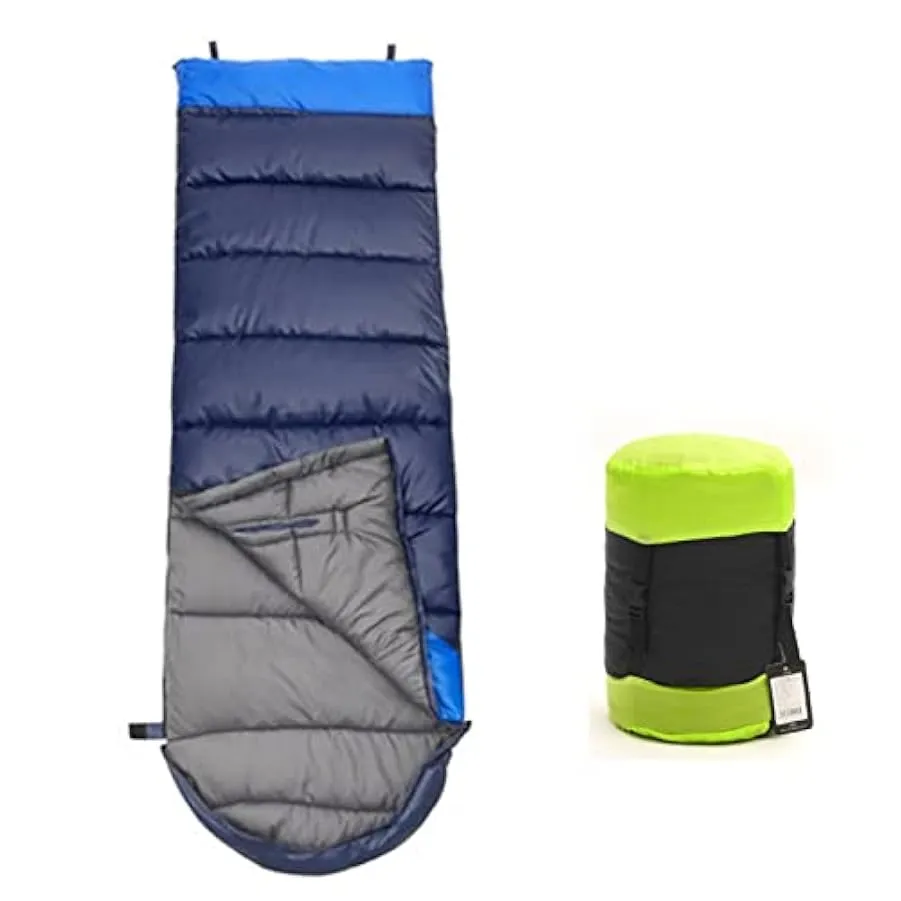 Sacco a pelo da esterno, Sacco a pelo caldo per bambini raggiungibile per adulti Coperta impermeabile 3-4 stagioni, 2 pezzi poss
