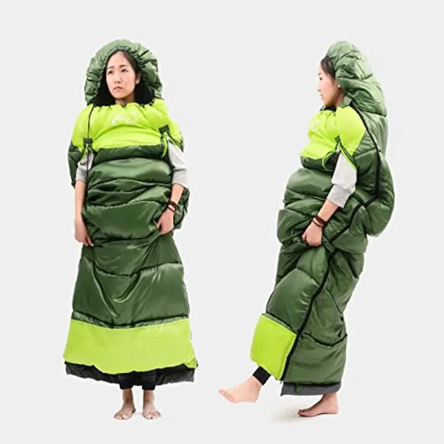 Sacco a pelo da esterno, Sacco a pelo caldo per bambini raggiungibile per adulti Coperta impermeabile 3-4 stagioni, 2 pezzi poss