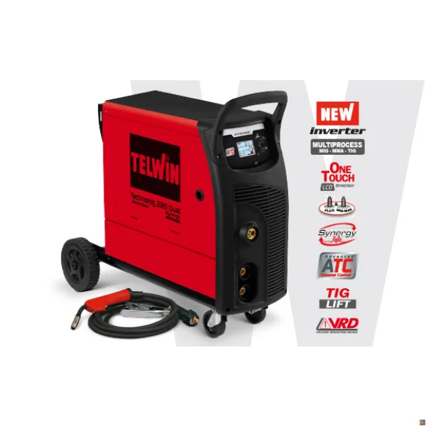 SALDATRICE INVERTER TECHNOMIG 225 DUAL SYNERGIC 230V TELWIN 816057