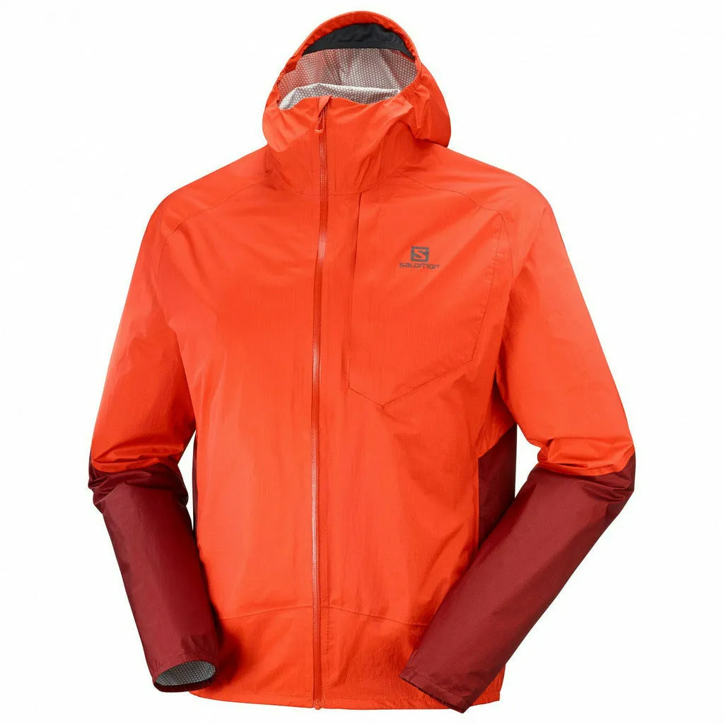 Salomon Bonatti WP Jacket Fiery Red- Giacca Running Impermeabile