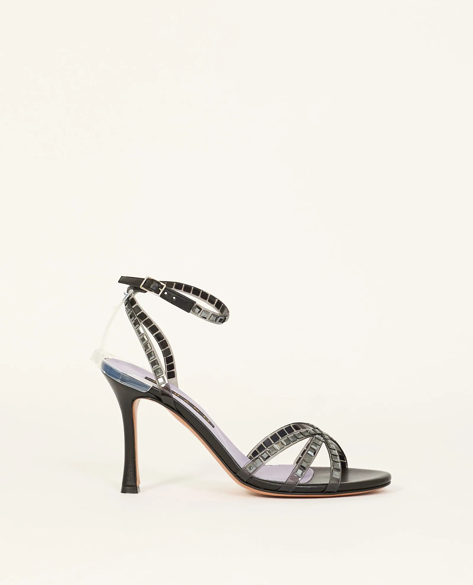Sandali donna Albano con strass e cinturino