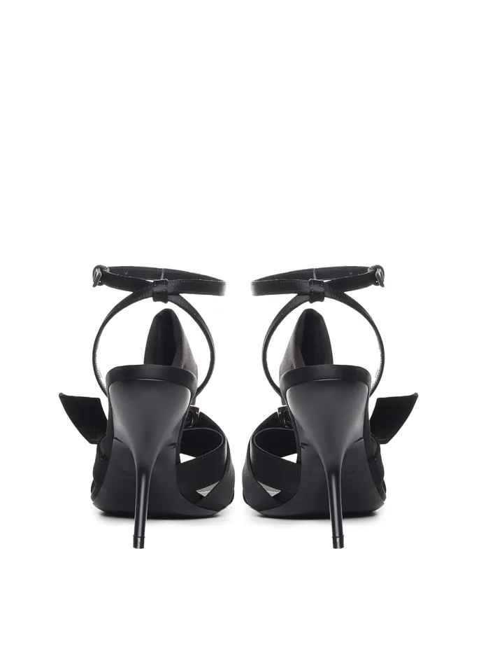 SANDALI SATIN FIOCCO