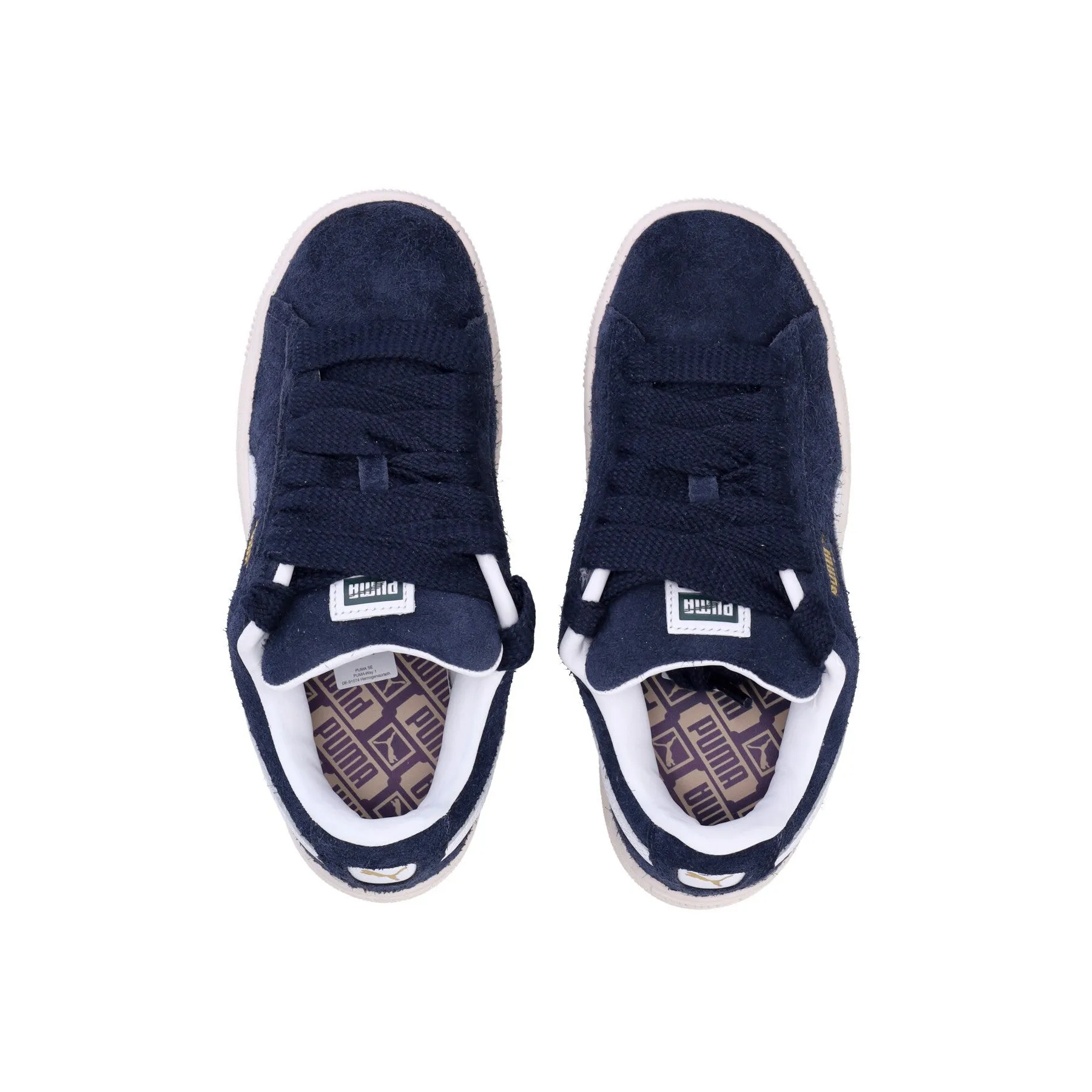 Scarpa Bassa Uomo Suede Xl Hairy Club Navy/frosted Ivory