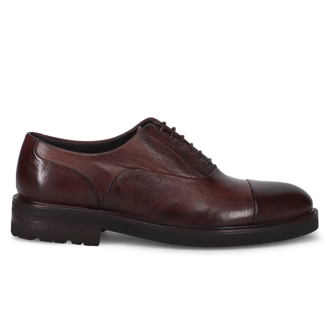 Scarpa oxford da uomo Jerold Wilton marrone in pelle