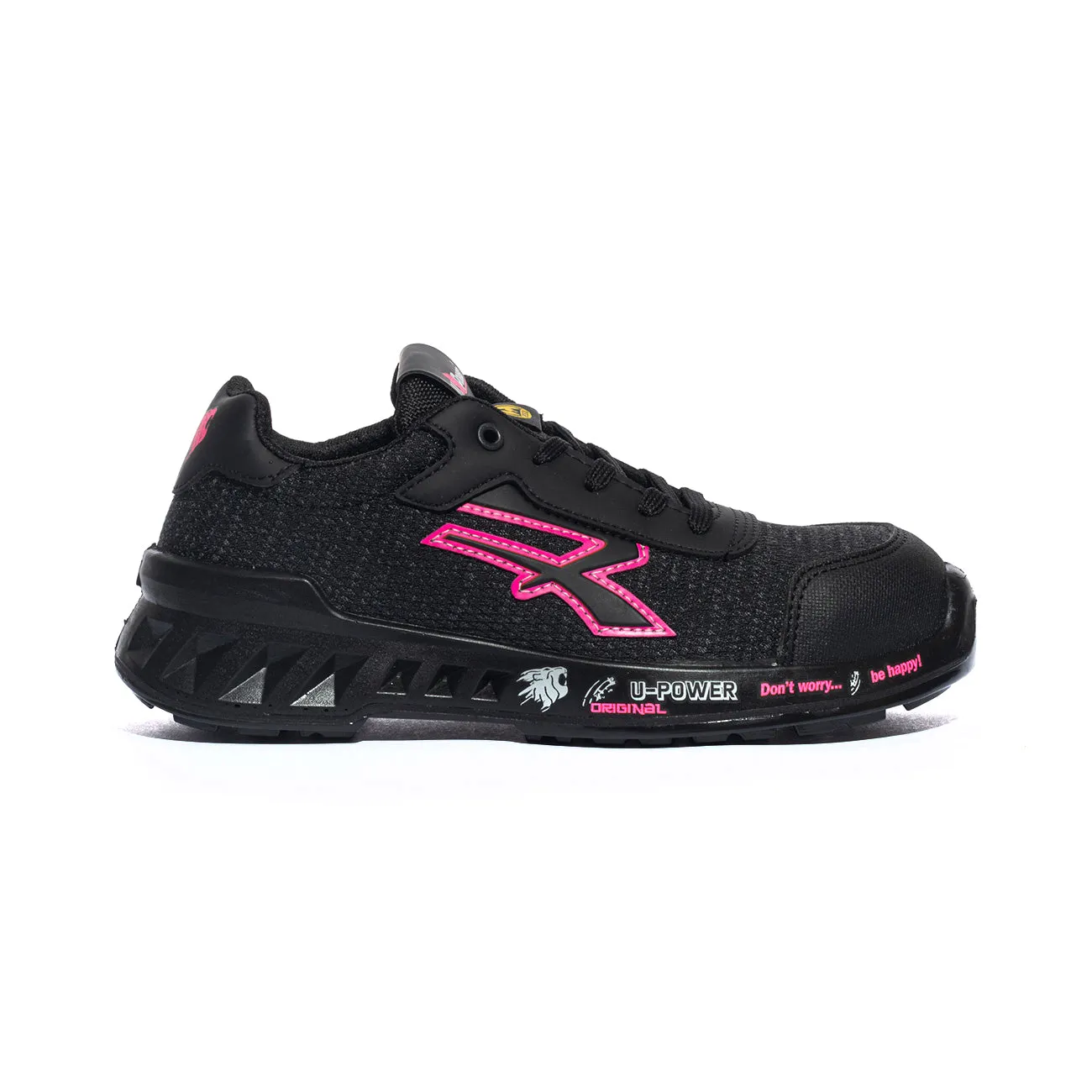 Scarpe Antnfortunistiche U-power Michelle Nere Rosa