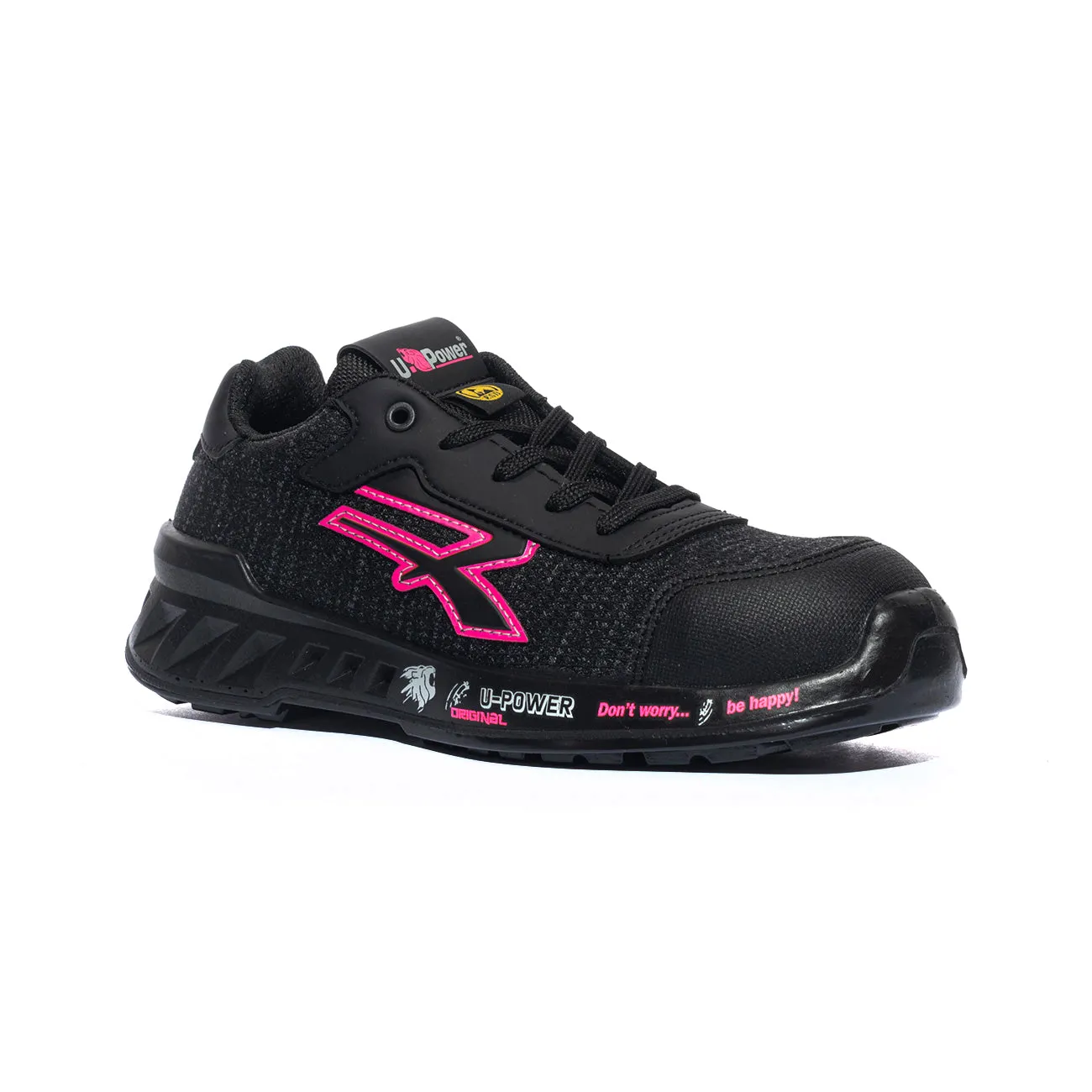 Scarpe Antnfortunistiche U-power Michelle Nere Rosa