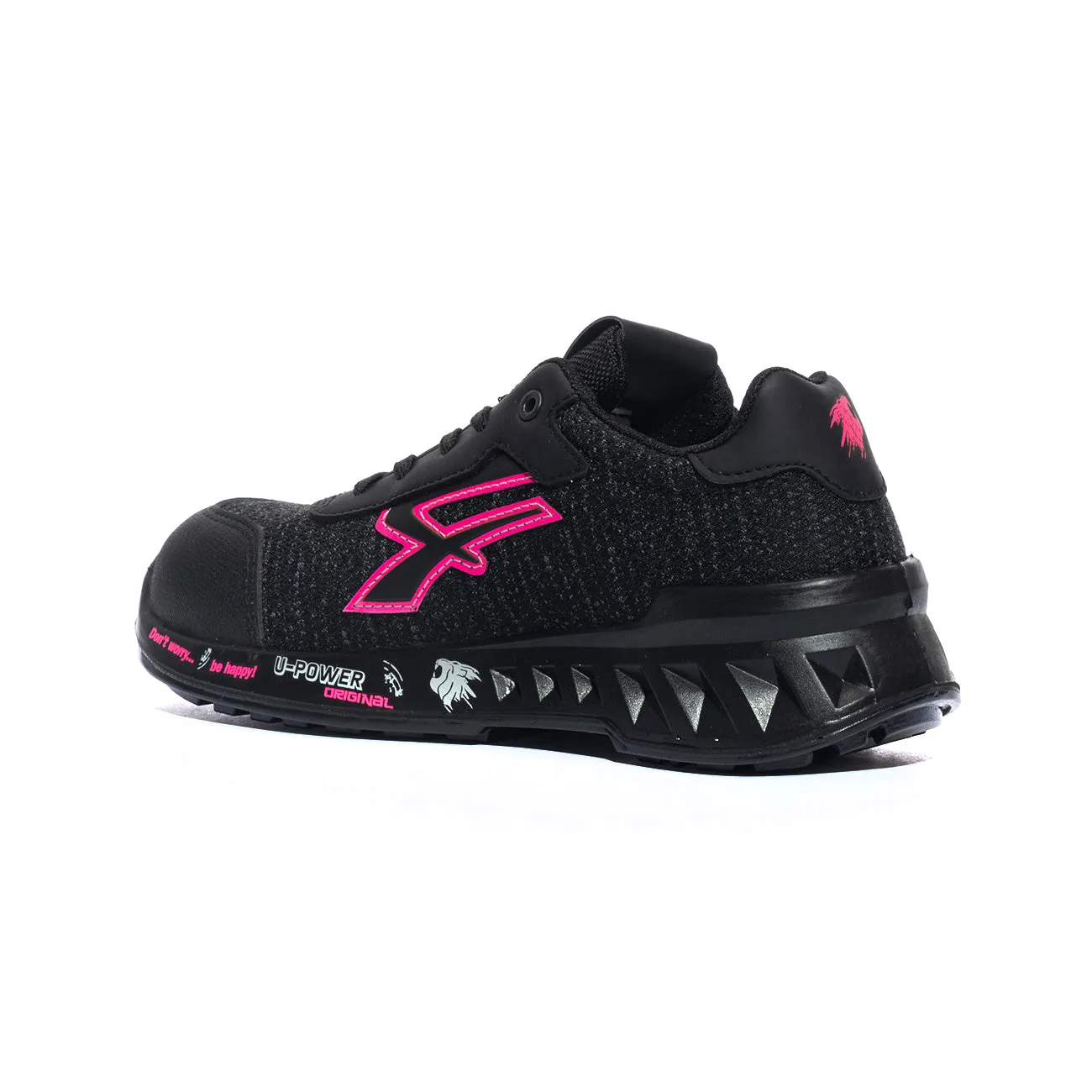 Scarpe Antnfortunistiche U-power Michelle Nere Rosa