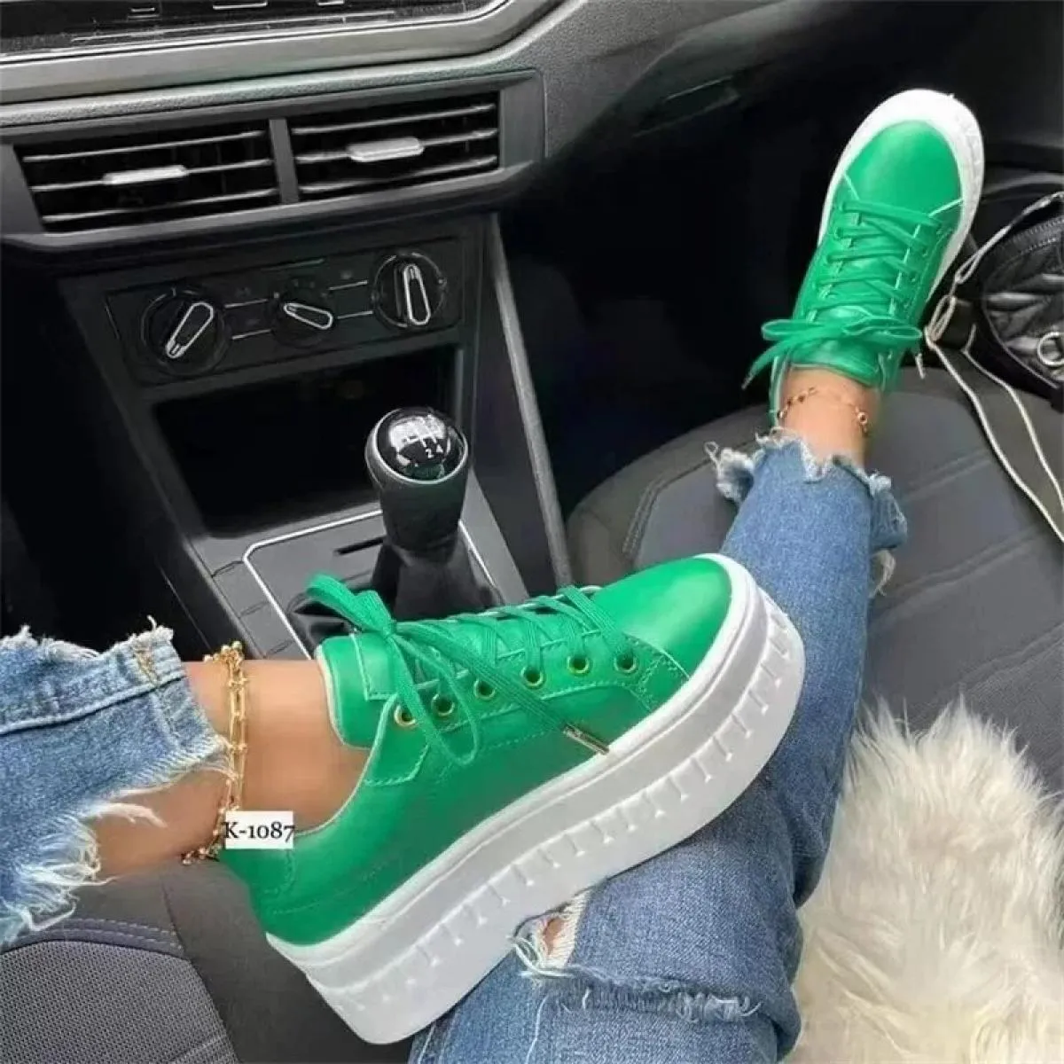 Scarpe bianche con plateau Scarpe da ginnastica da donna Scarpe da ginnastica da donna alla moda Cesti Femme Casual Chunky Sneak