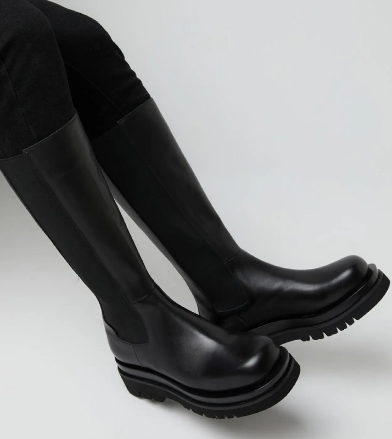 Scarpe con plateau da uomo Stivali da uomo in vera pelle Stivali invernali in vera pelle di lusso