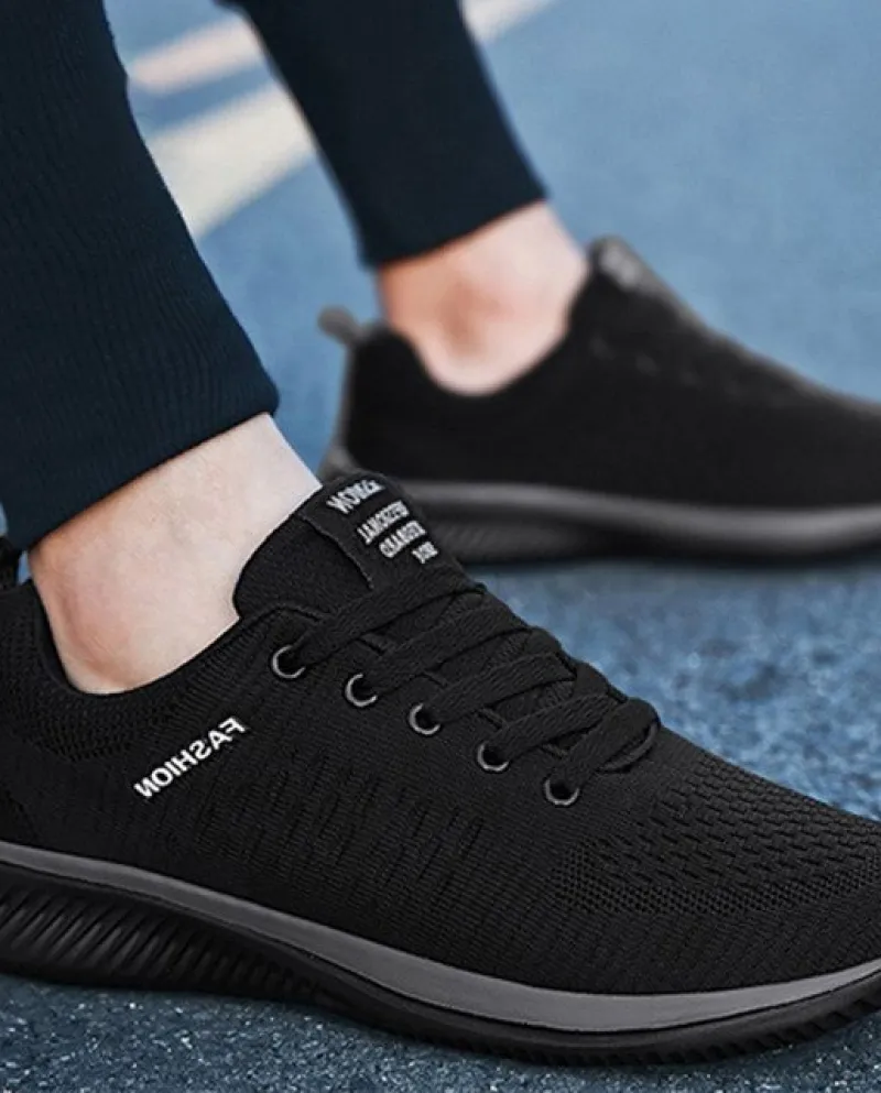 Scarpe da ginnastica comode casual da uomo Vulcanize Mesh Lace Up Walking Driving Traspirante Casual Running Knit Calzino Chunky