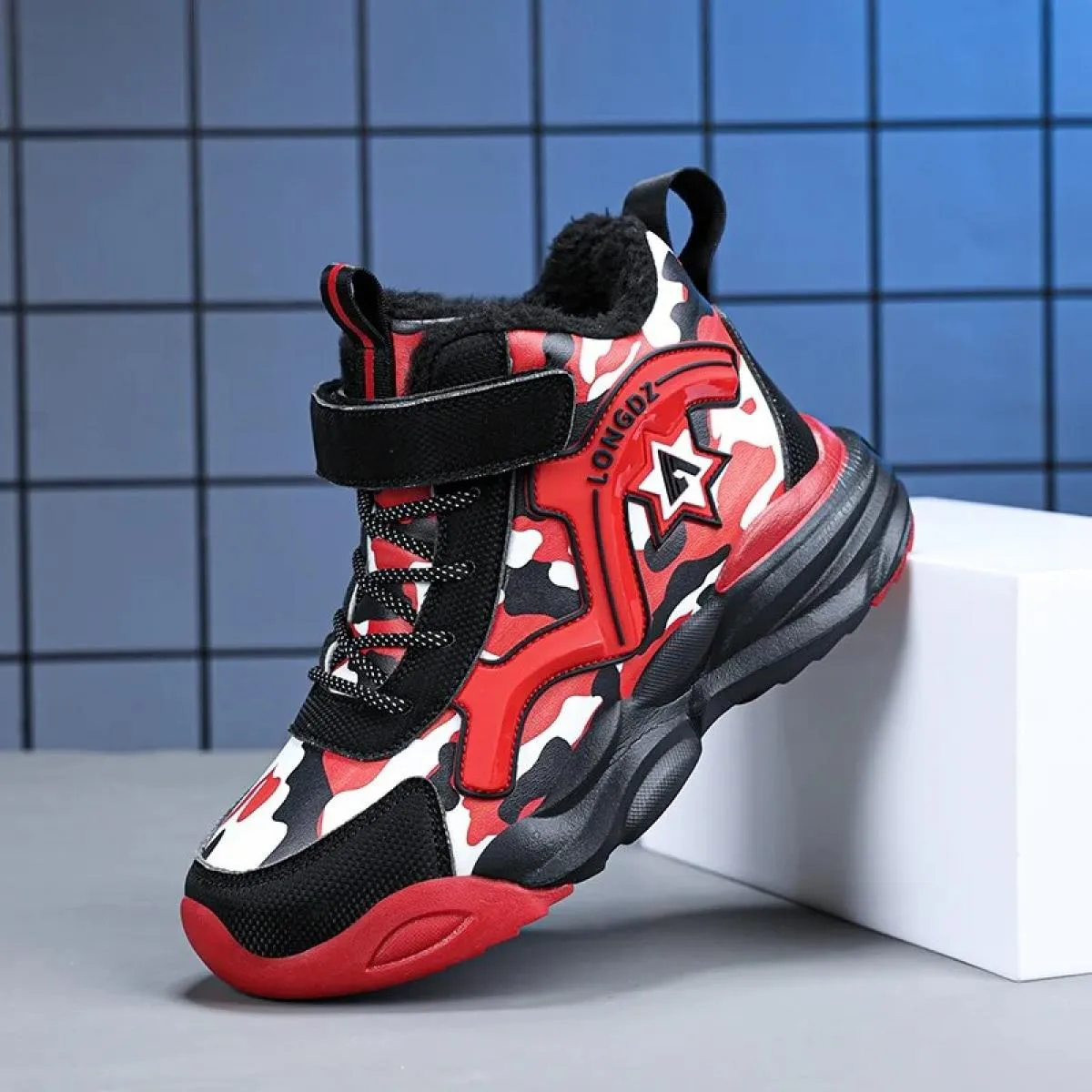 Scarpe da ginnastica Punta tonda Piattaforma flessibile Impermeabile Morbida Confortevole Alla moda Tutte le partite Antiscivolo