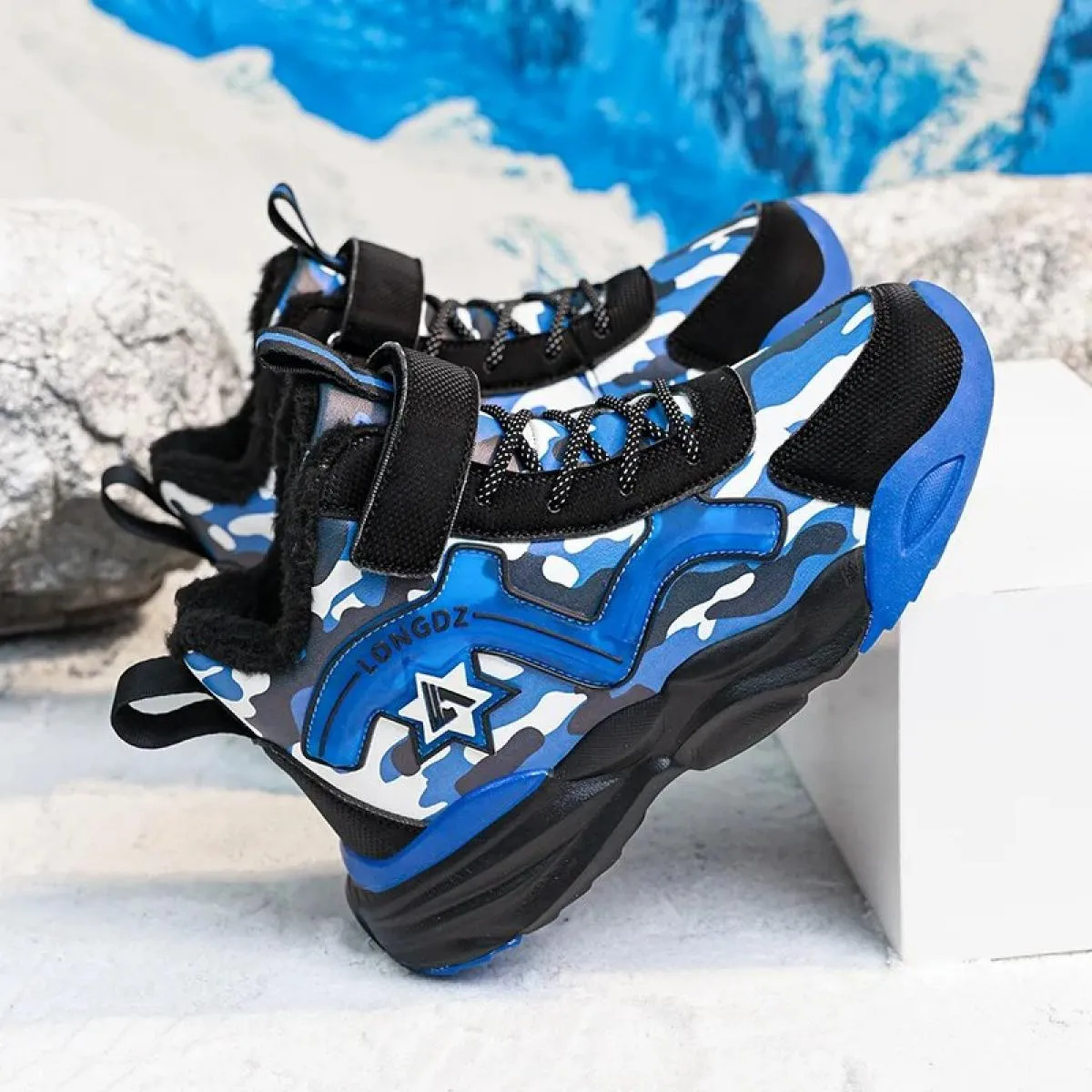 Scarpe da ginnastica Punta tonda Piattaforma flessibile Impermeabile Morbida Confortevole Alla moda Tutte le partite Antiscivolo