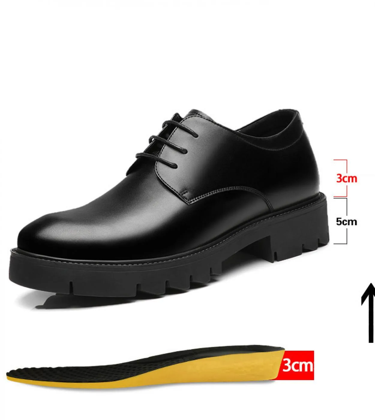 Scarpe Tacco Scarpa Maschile Nera Uomo Scarpe Grosse Uomo Calzature Uomo Tacco Scarpe Uomo 10cm