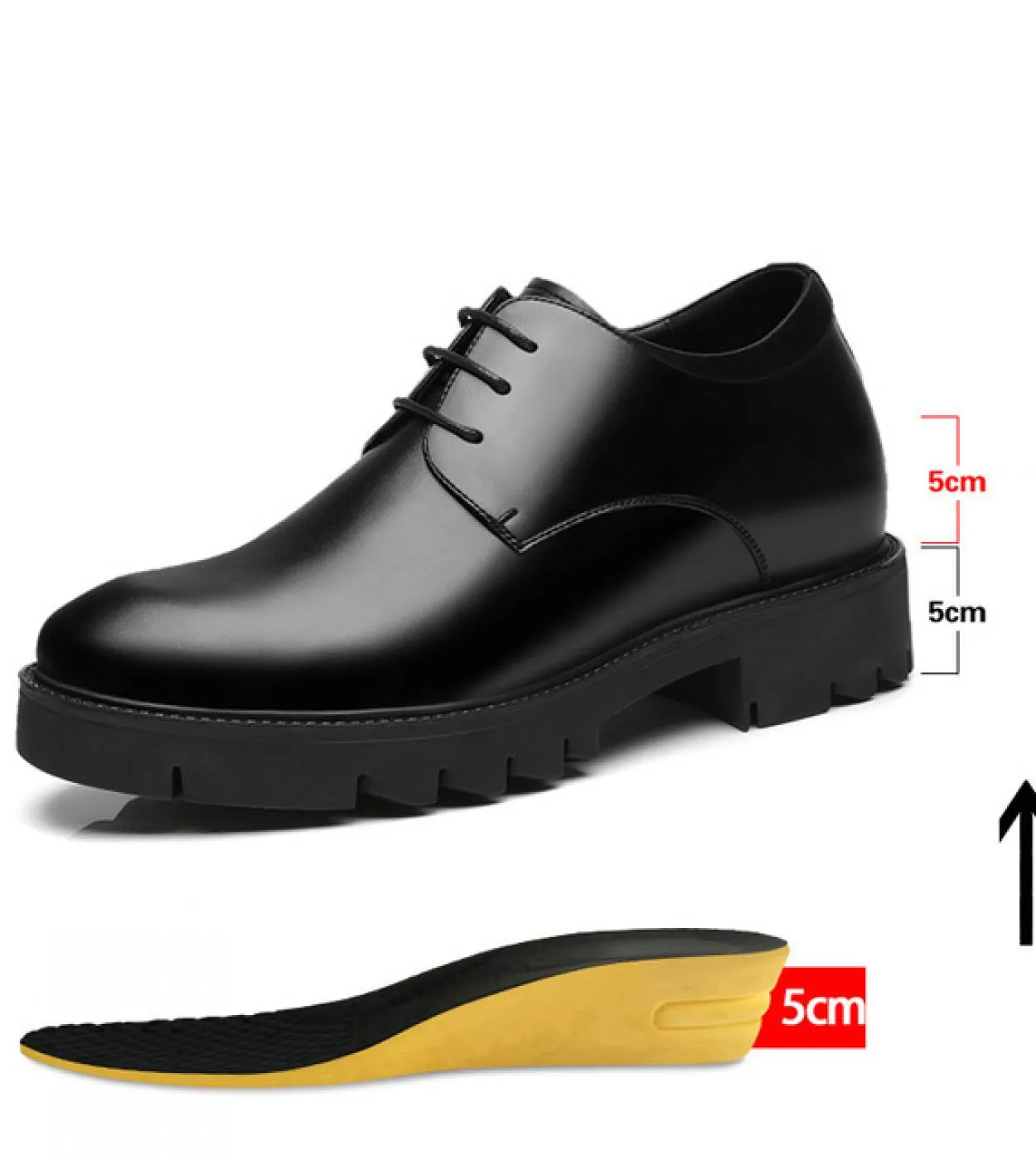 Scarpe Tacco Scarpa Maschile Nera Uomo Scarpe Grosse Uomo Calzature Uomo Tacco Scarpe Uomo 10cm