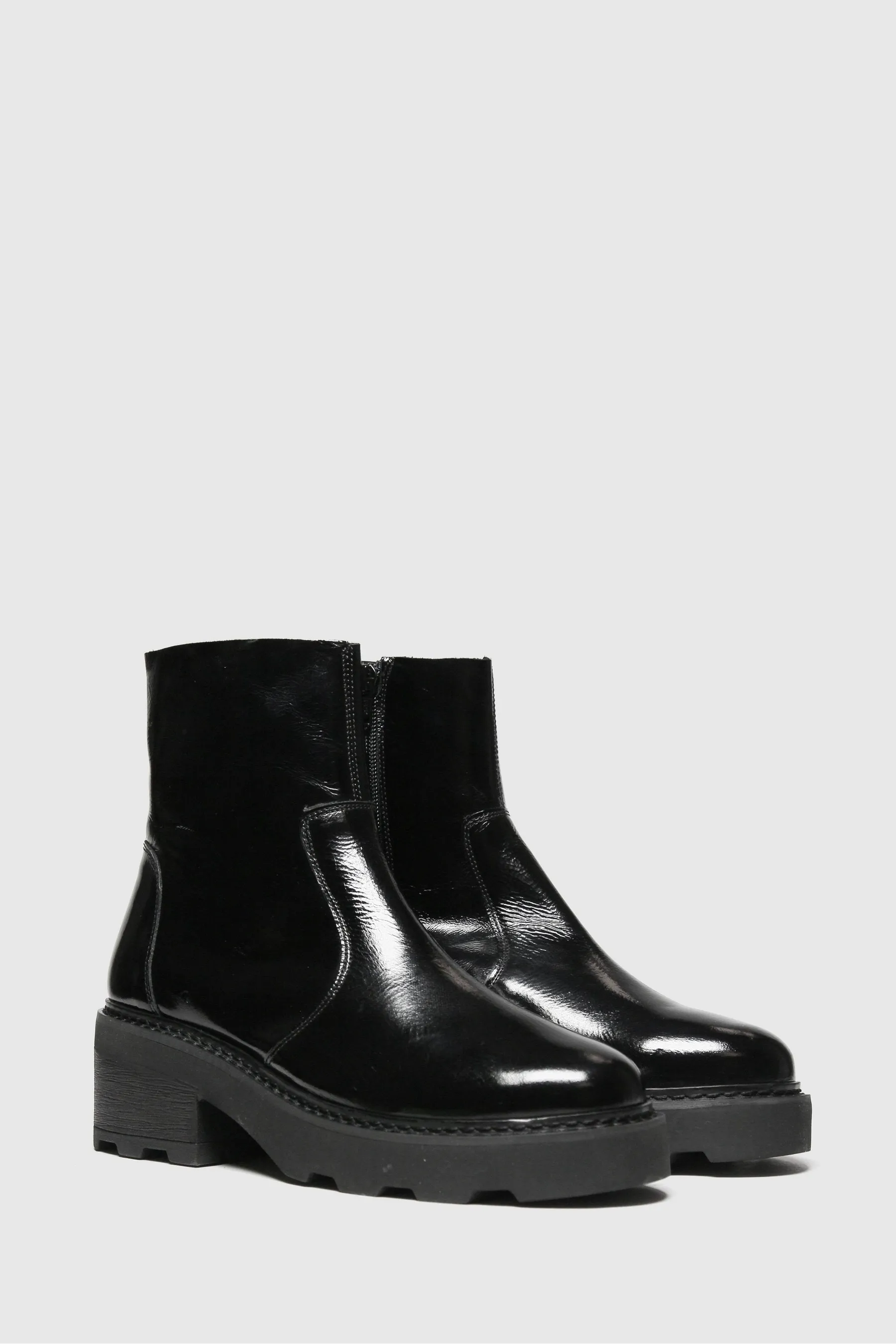 Schuh Nero - Ally - Stivali spesso in pelle verniciata