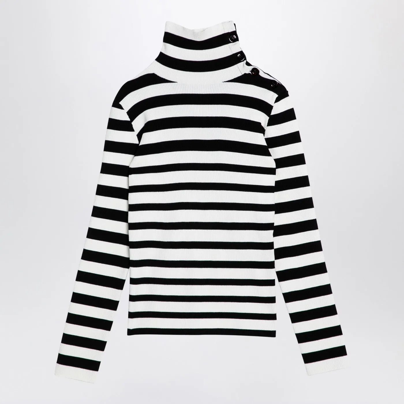 Semicouture Emeley a strisce a strisce maglione bianco/nero