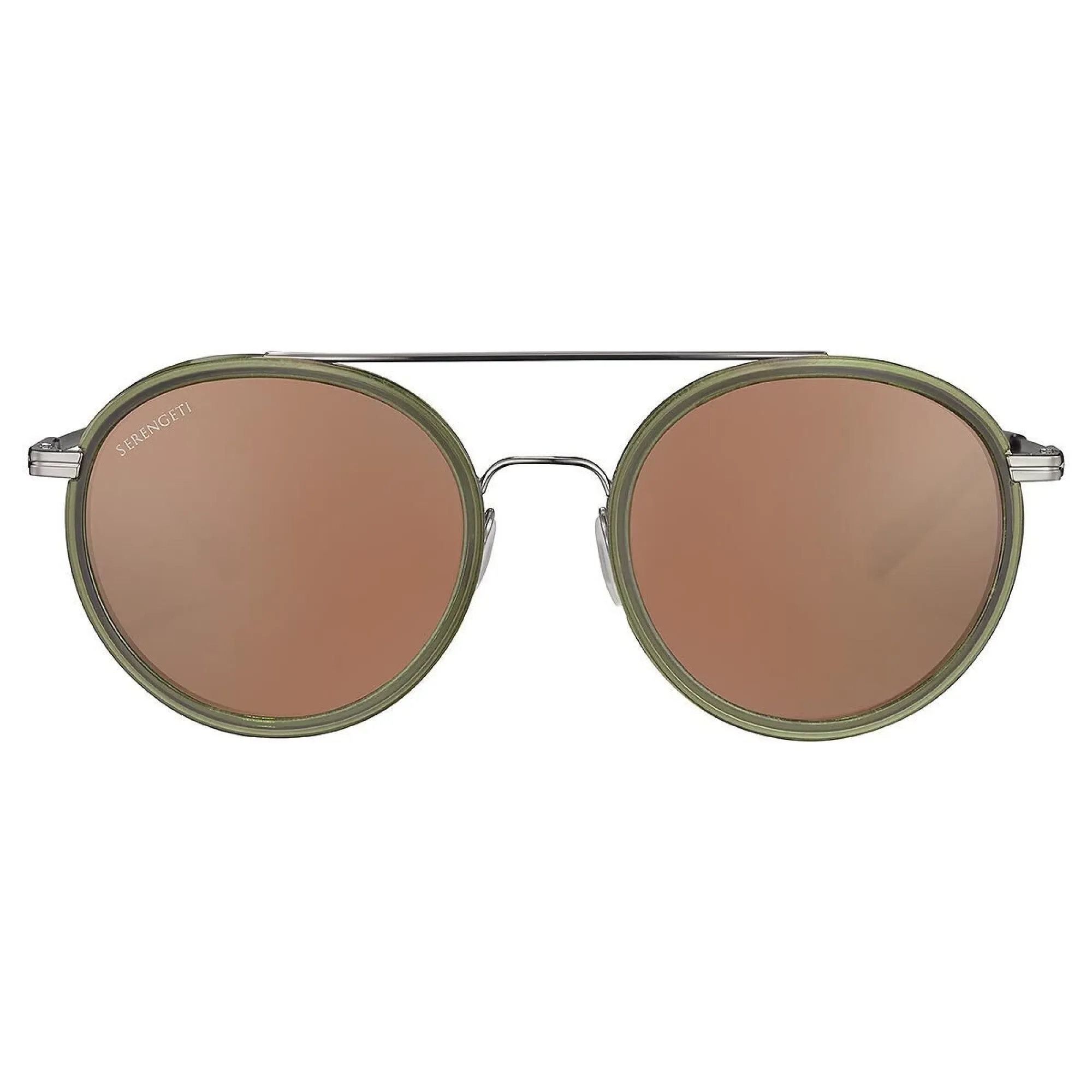   Serengeti GEARY - SS526005 Acetato Verde Scuro Lucido Canna Di Fucile Lucido | Occhiale Da Sole Unisex 