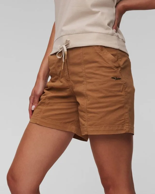 Shorts marrone da donna Aeronautica Militare