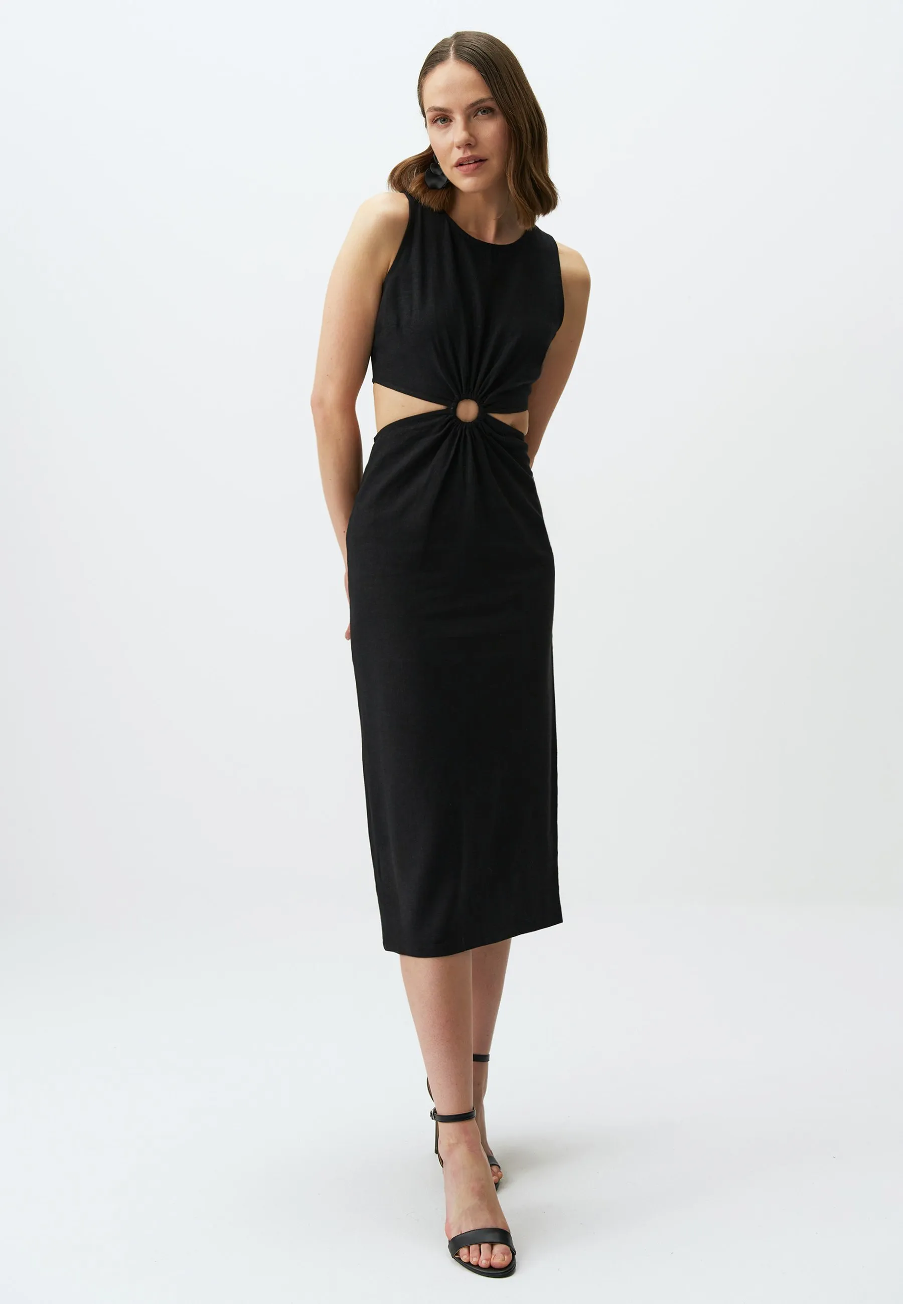 SLEEVELESS MIDI WITH WAIST DETAIL - Tubino