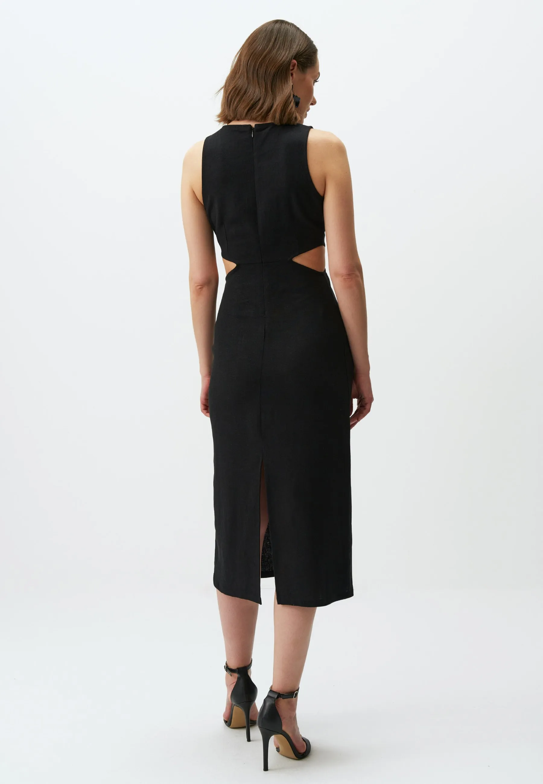 SLEEVELESS MIDI WITH WAIST DETAIL - Tubino