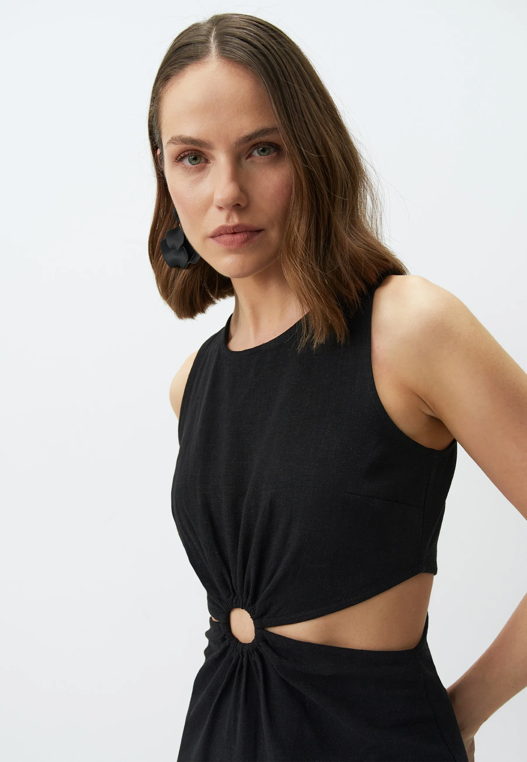 SLEEVELESS MIDI WITH WAIST DETAIL - Tubino