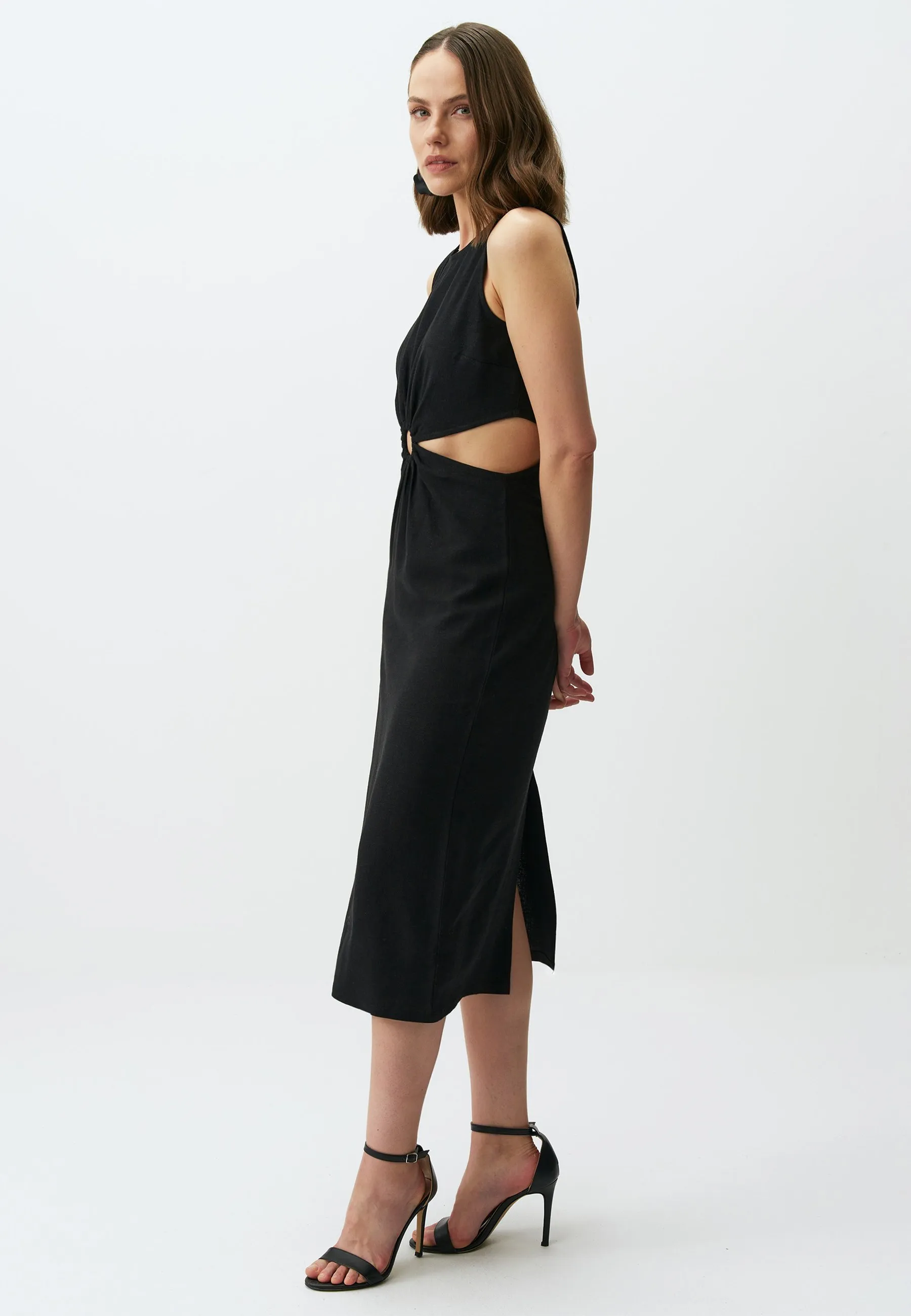 SLEEVELESS MIDI WITH WAIST DETAIL - Tubino