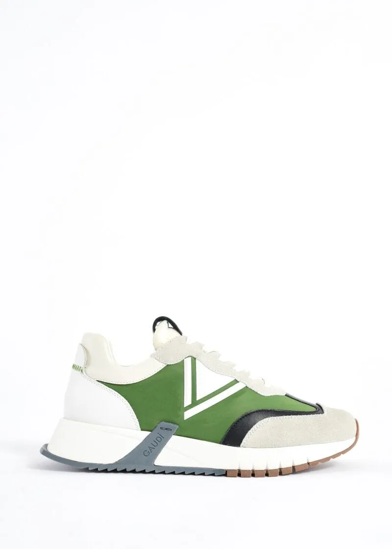 Sneaker running in pelle e suede
