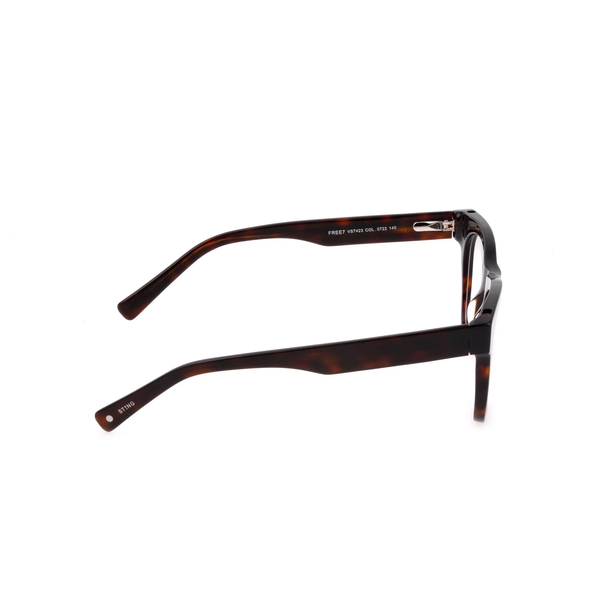   Sting VST423N Free 7 0722 Avana Scuro Lucido | Occhiale Da Vista Unisex 