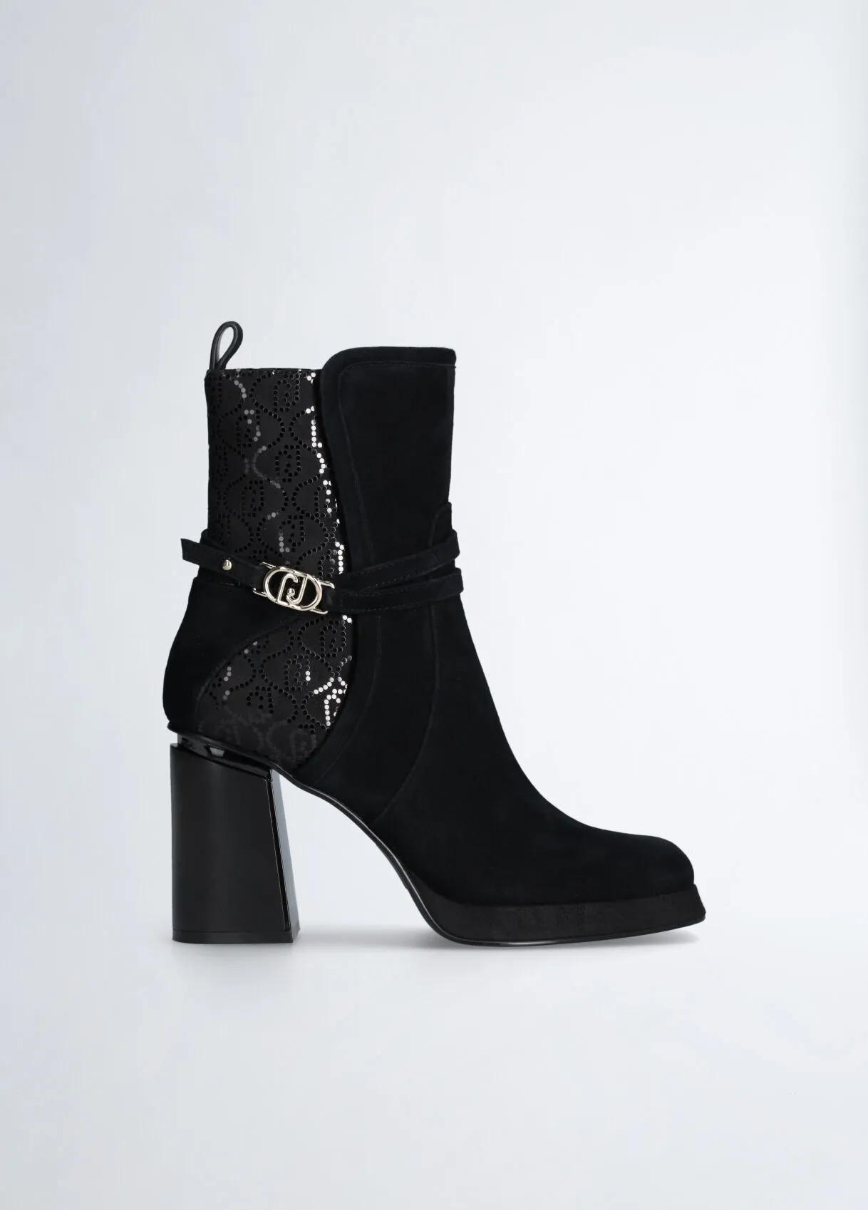 Stivaletti neri in suede
