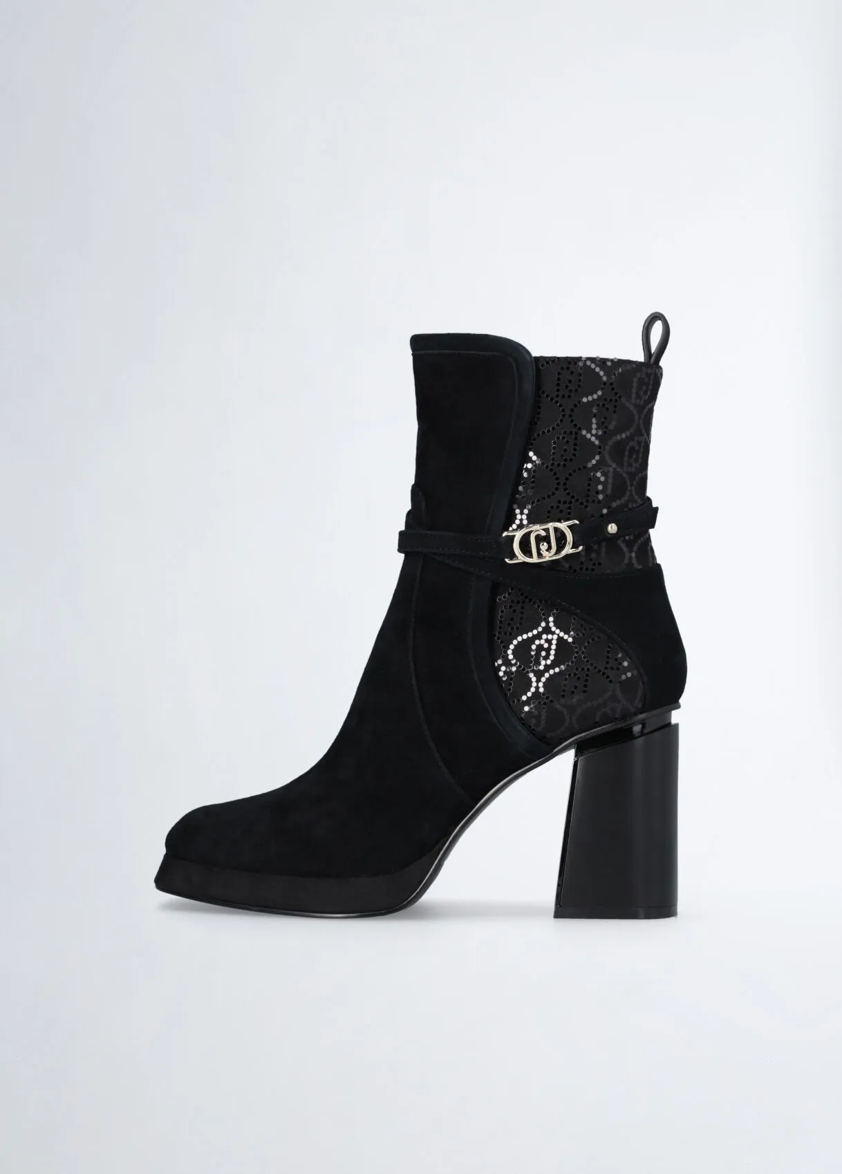 Stivaletti neri in suede